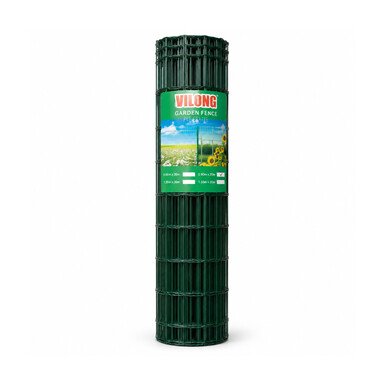 Tvoros tinklas PROMOFENCE, virintas, PVC, žalios sp., 100 x 100 x 2,2 mm x 1,5 x 25 m