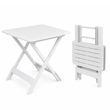 Plastikinis sodo stalas ADIGE, 45 x 43 x 50 cm, baltos sp.